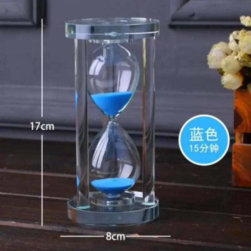15-60 perces Homokóra Homokóra Konyhai Iskola Modern kristály óra Üveg Homoküveg Homokóra Tea időzítők Otthoni dekorációs ajándék