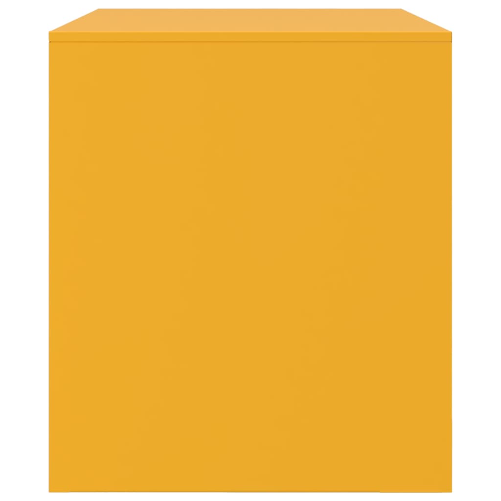TV Cabinets (2 Pcs) Mustard Yellow 67 X 39 X 44 Cm Steel