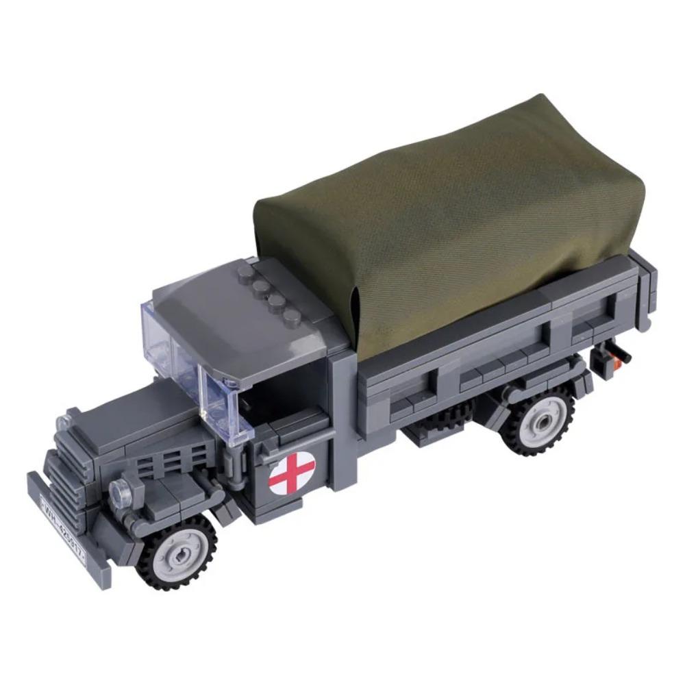 MOC WK2 Deutscher Militärpanzer Fahrzeug gepanzertes Auto Bausteine Set Kriegsszene US-Soldaten Transporteur Steine Spielzeug Jungen Geschenk