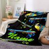 Custom Name skateboard Theme Printed Blanket - Perfect for Couch, Bed, Travel & Outdoor Use | Machine Washable, Cozy & Durable.