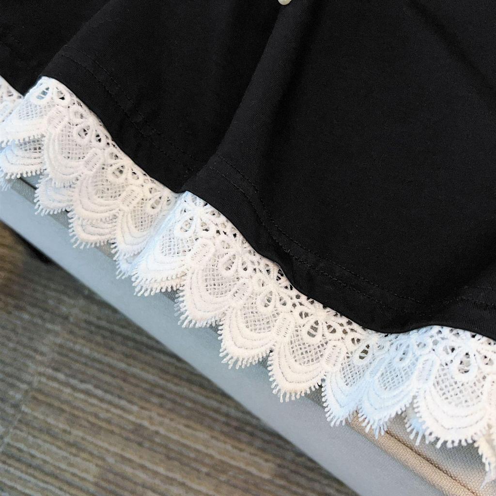 Plus Size Slimming Loose Round Neck Mid-Length Short-Sleeve Women's T-Shirt 7010 (200-350 Jin)