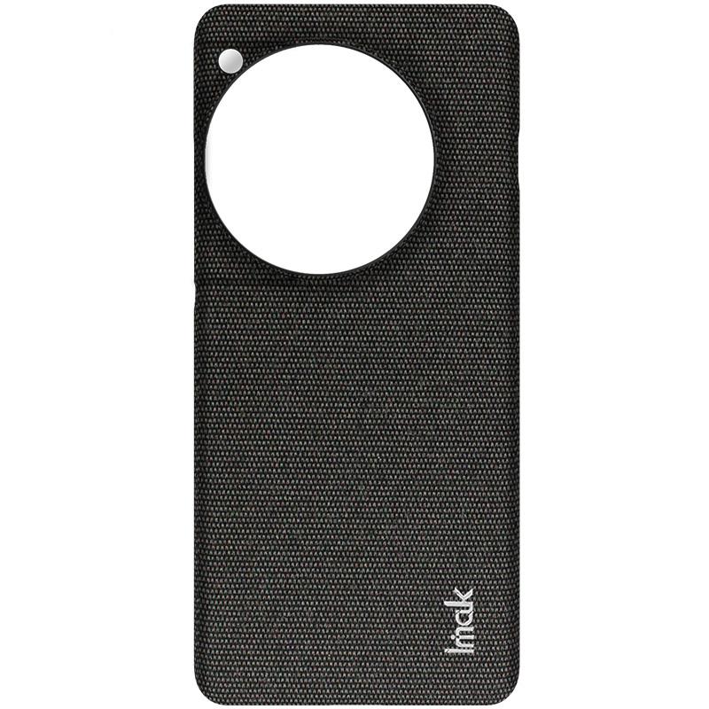 

IMAK Ruiyi Series for OnePlus 12 5G Case Fabric Texture Leather+PC Phone Back Cover Black