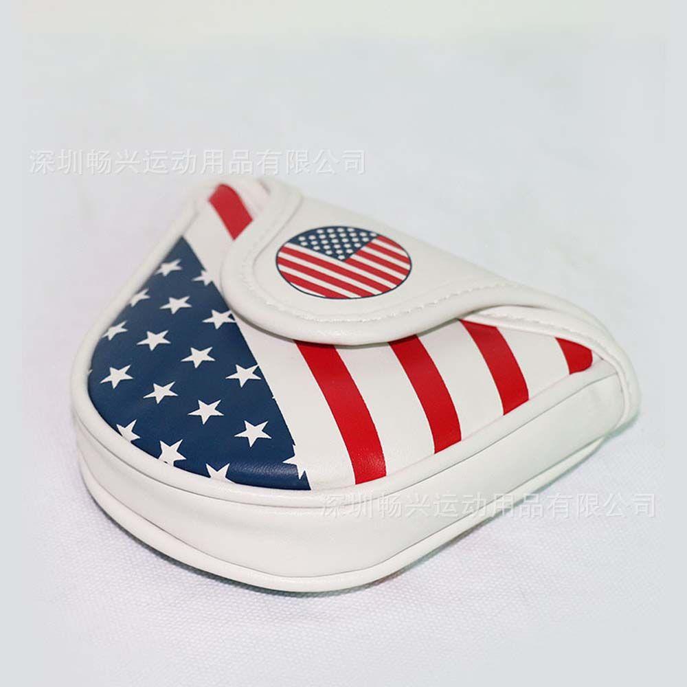 Putter Cover PU Leather Golf Head Cover Putter Headcover Golf Club Cover Golf Mallet Putter Cover