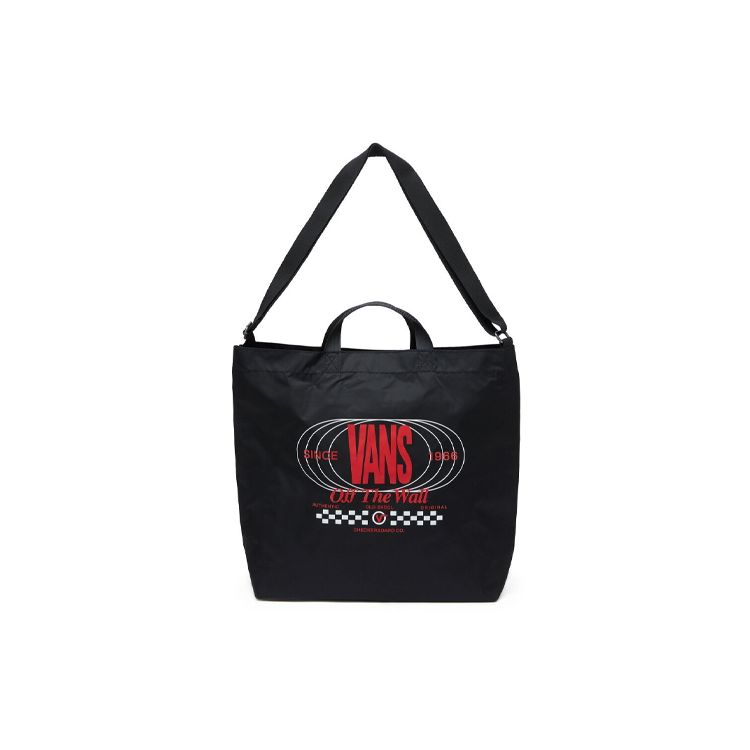 Vans Frequency Nylon Tote Bag Regular Unisex Couple Unisex tote bag Black VN0A54J9BLK1 Black