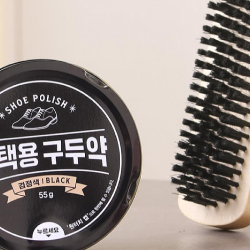 Daiso Solid Shoe Polish Black 55 G