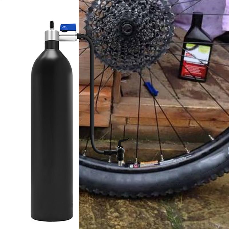 Tire Inflator Tire Booster Cylinder 200PSI Portable Tyre Compressor Vacuum Inflator For Mountain Road Bicycles Women Men