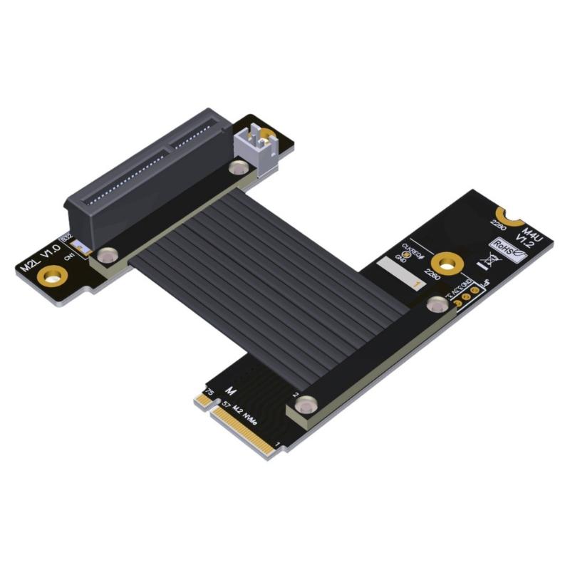 M.2 NVMe To PCIE Cable Male To Female Adapter Extender PCIE LAN Card Fast Speed Data Transfer 64Gbps
