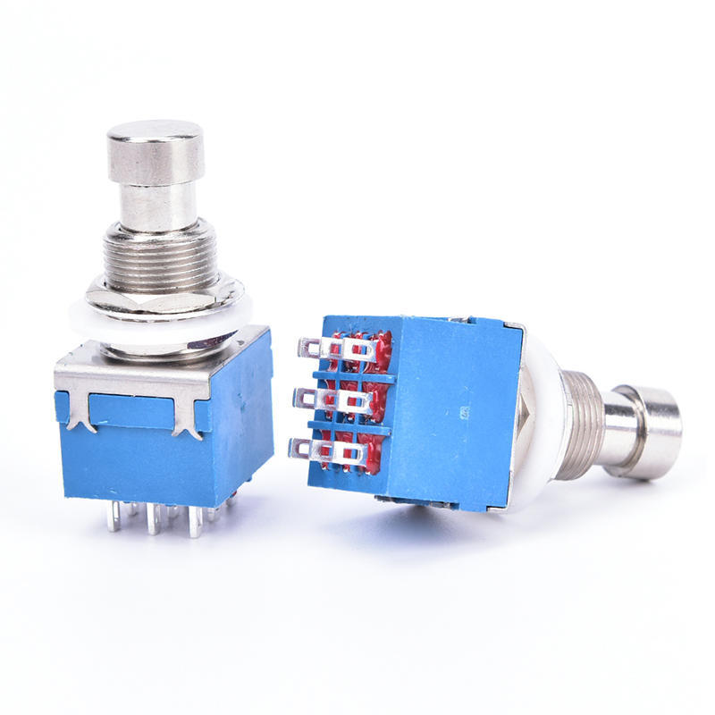 10 Pcs 9-Pin 3Pdt Guitar Effects Pedal Box Stomp Foot Metal Switch True Bypass
