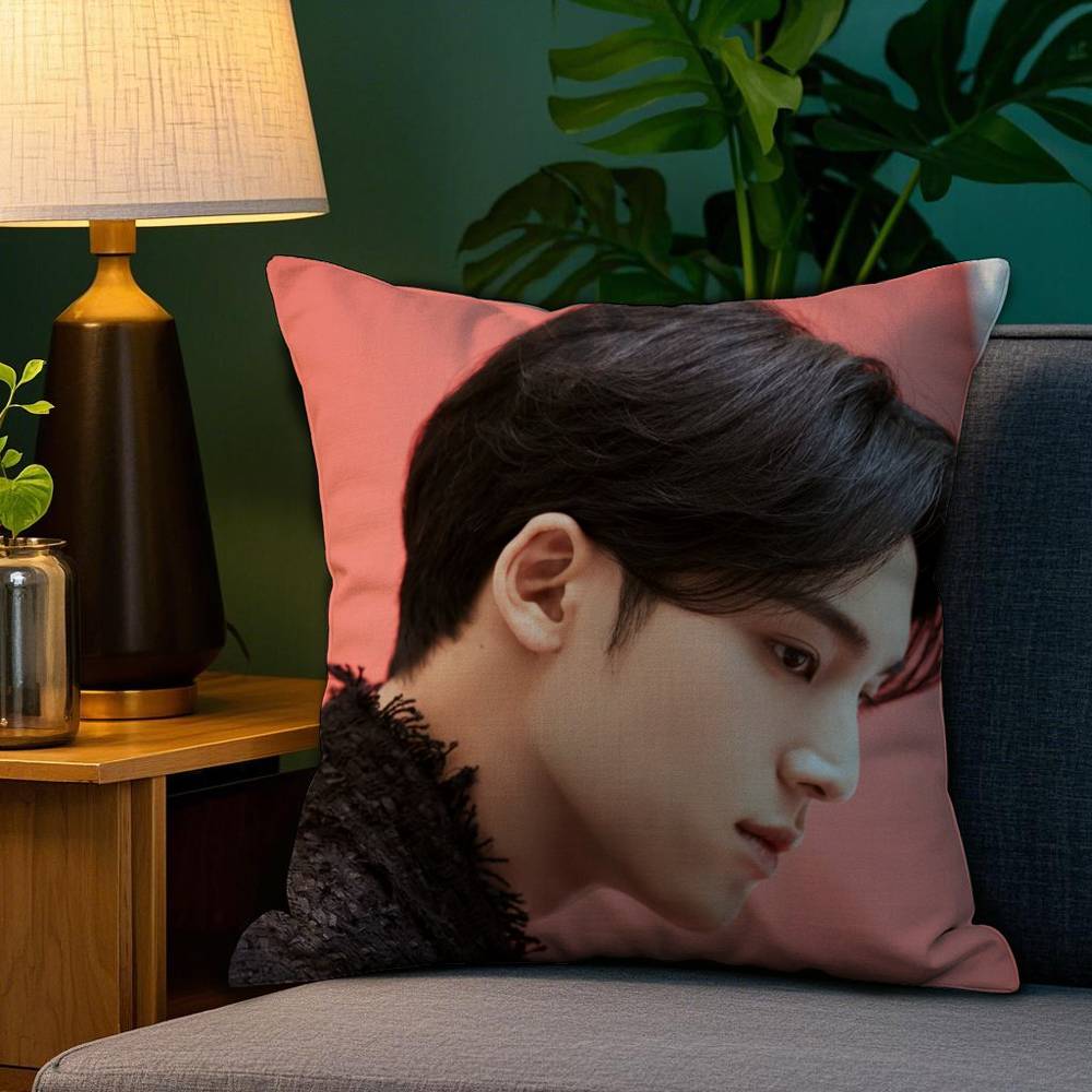

Singer M-Mingyu Pillow Case Sofa Living Room Bedroom Double-sided Printing Square Cushion Nap Time Cushion Cover 12x12Inch