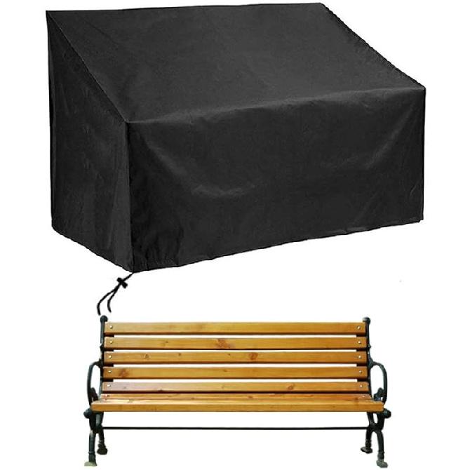 Outdoor Patio Furniture Covers, 2 Seater Garden Bench Cover Waterproof Patio Seat Cover Chair Cover Oxford Cloth Lawn Patio Couch Cover 52 * 26 * 35