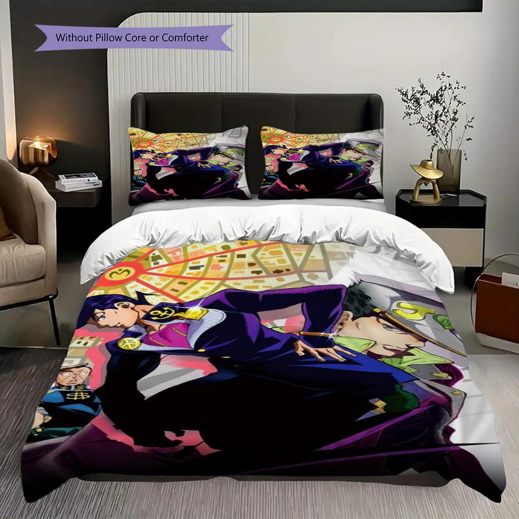 Stealth Strategy Action Three-piece set (1 * duvet cover + 2 * pillowcase, without core) 2D Flat Bedding set Christmas birthday gift