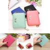 Leather 1pcs Coin Purse Women Bowknot Small Wallet Zipper Around Mini Coin Bag