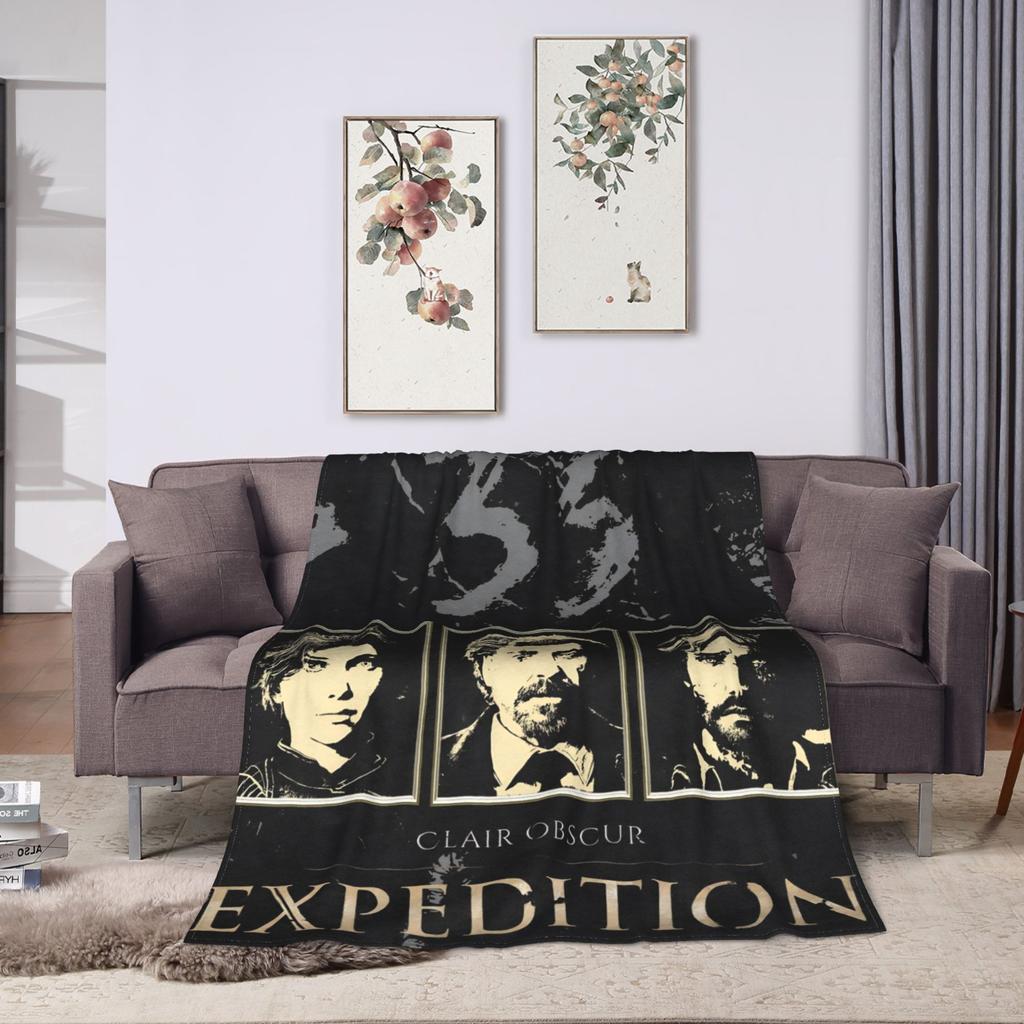 Clair Obscur Expedition 33 Maelle Plaid Kwaliteit Super Zacht Beddengoed Plaids Winter Picknick Slaapkamer Patroon Sprei