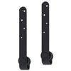 Kit de porte coulissante - vidaXL - 148015 - Acier au carbone - 152 cm - Noir