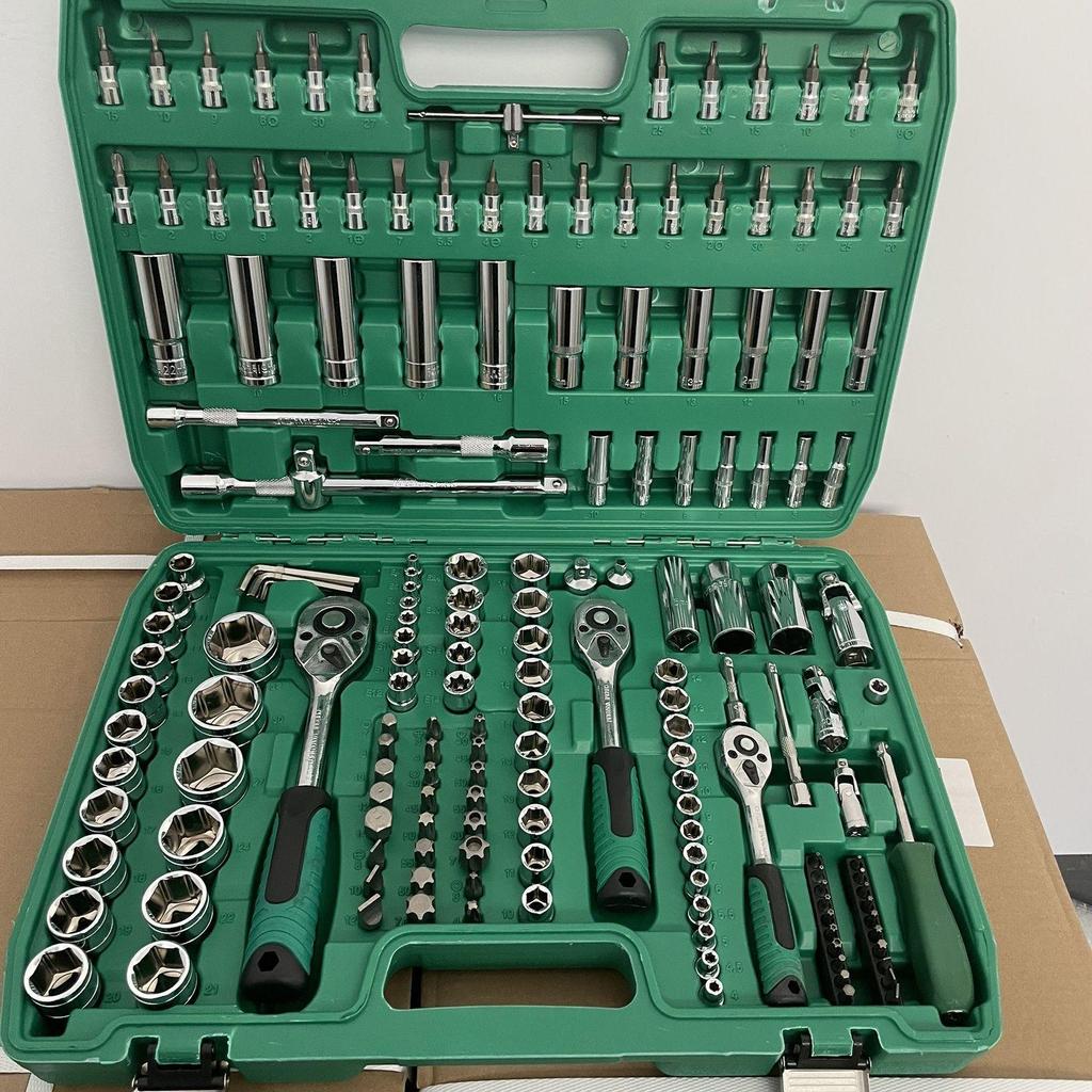 216-Piece Socket and Wrench Set for Auto Repair