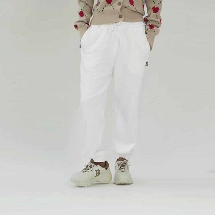 New MLB New York Yankees Knitted Sweatpants Unisex White 3APTB0724-50IVS