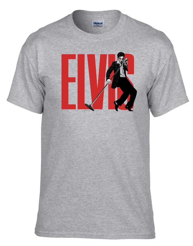 Presley Rock n Roll Rock Fun Music Grey TShirt 147Grey 2XL