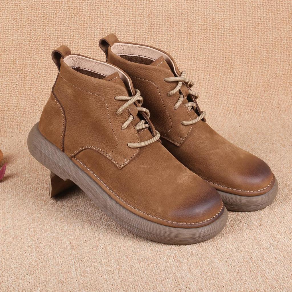 2025 Men's Wide Toe Retro Suede Leather Casual Shoes - Soft, Breathable & Timeless