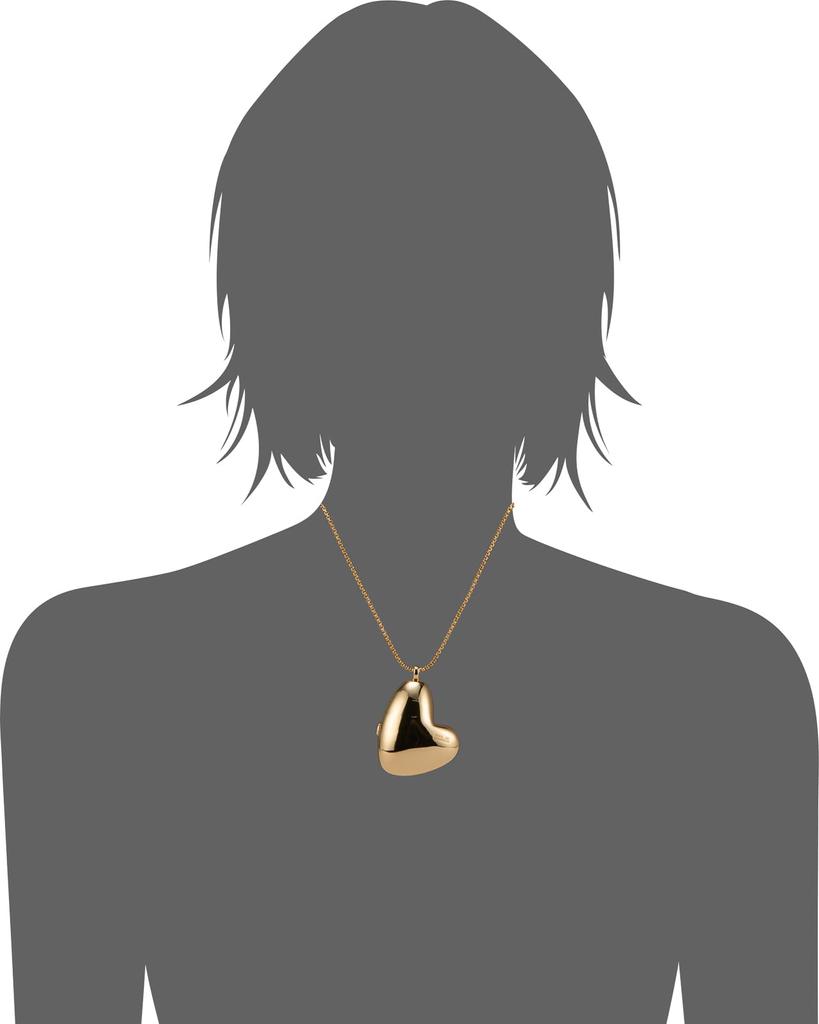 Skagen Women's X Baum Und Pferdgarten Gold-Tone Brass Oversized Heart Locket Necklace, SKJ5006710