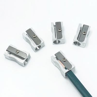 12-teiliger tragbarer Bleistiftspitzer mit rutschfester Basis und Einzelloch, kompakte Größe, manueller Handstiftspitzer, Schulschreibwarengeschenk
