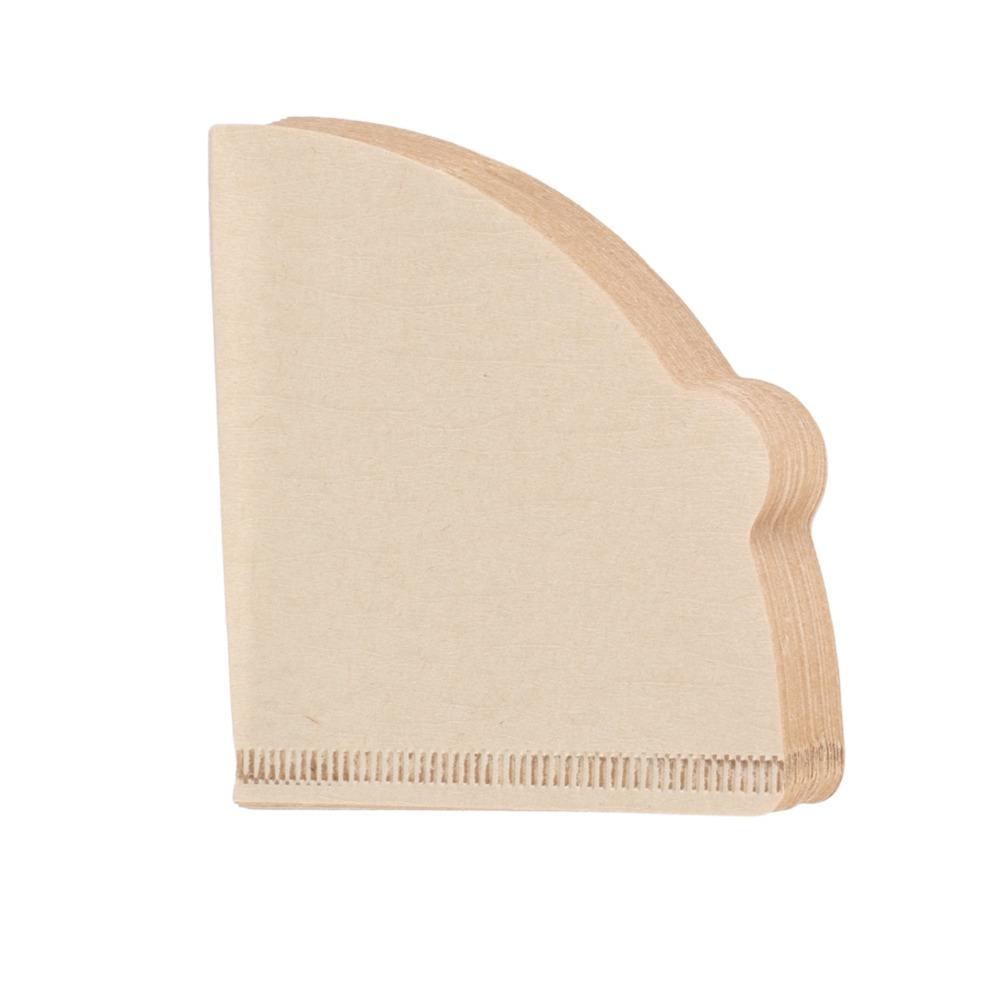 40 PCS Set Unbleached Paper Coffee Filter Papers Cone Shape Pour Over Filter  Drip Coffee Maker