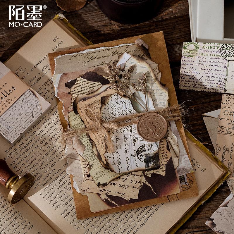 8 Styles 60 Pcs Retro Life Series Mini Note Pad DIY Decorative Material Paper Scrapbooking Material Junk Journal Supplies