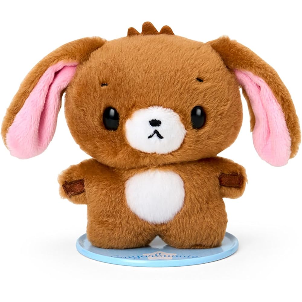 Sanrio Pitatto Friends Sugar Bunnies Plush Doll Black Rabbit 3 Years and Up
