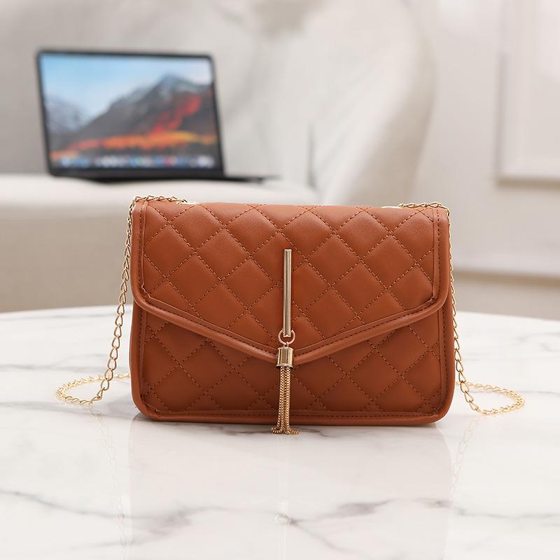 Rhombus tassel bag versatile niche g women's bag women's small bag niche chain bag