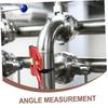 OSALADI 2-Piece Foldable Bubble Angle Indicator for Measuring Tube Angle and Pipeline Positioning