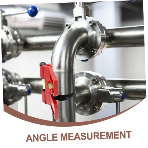 OSALADI 2-Piece Foldable Bubble Angle Indicator for Measuring Tube Angle and Pipeline Positioning