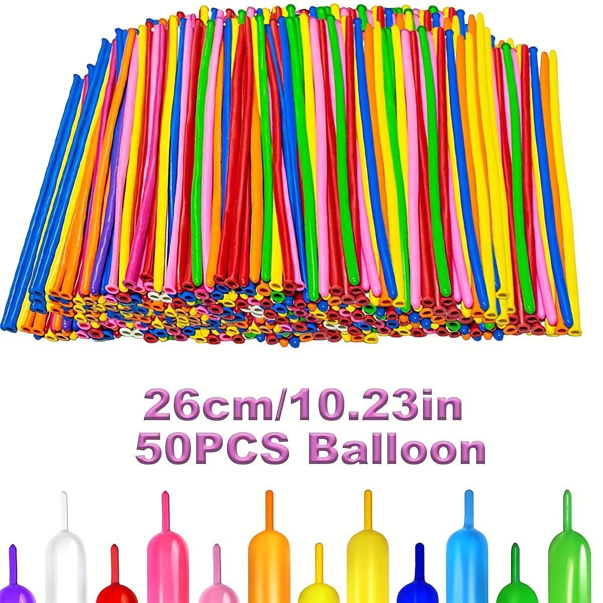 

50/100pcs 10.23inch Colorful Long Latex Balloons With Balloon Pump DIY Manual class Magic Twisting Balloons ZSY 10inch