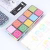 Korean Style 4x4cm Finger Painting Ink Pad for DIY Rubber Stamps - 20 Vibrant Colors