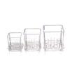 Square Transparent Plastic Flower Pot for Phalaenopsis Orchids, Breathable, Ideal for Living Room or Indoor Window Sill