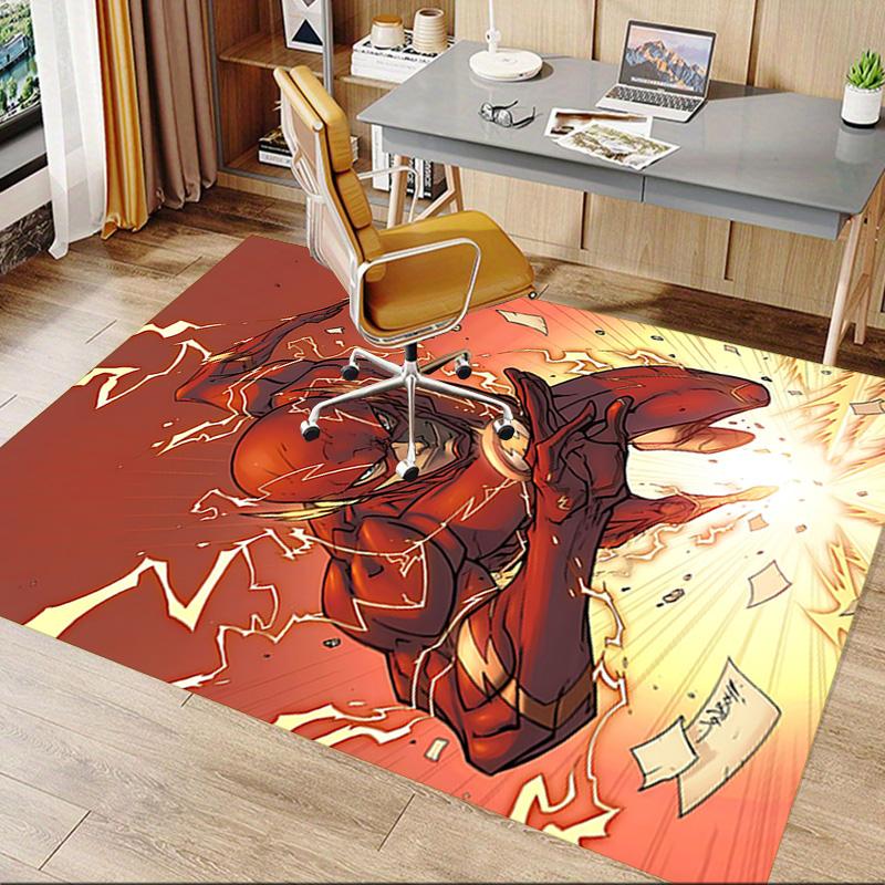 Flash Hero Action Carpet For Playroom Bedroom Living Room Sofa Home Decorkids Game Area Rug Nonslip Floor Mat