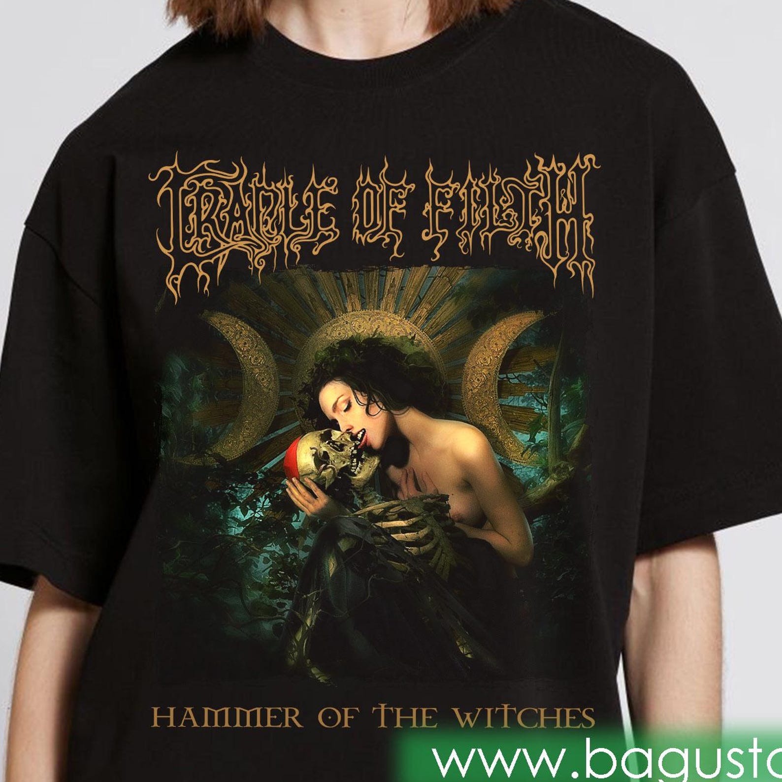 Cradle Of Filth Gothic Witch Artwork Graphic Tee M