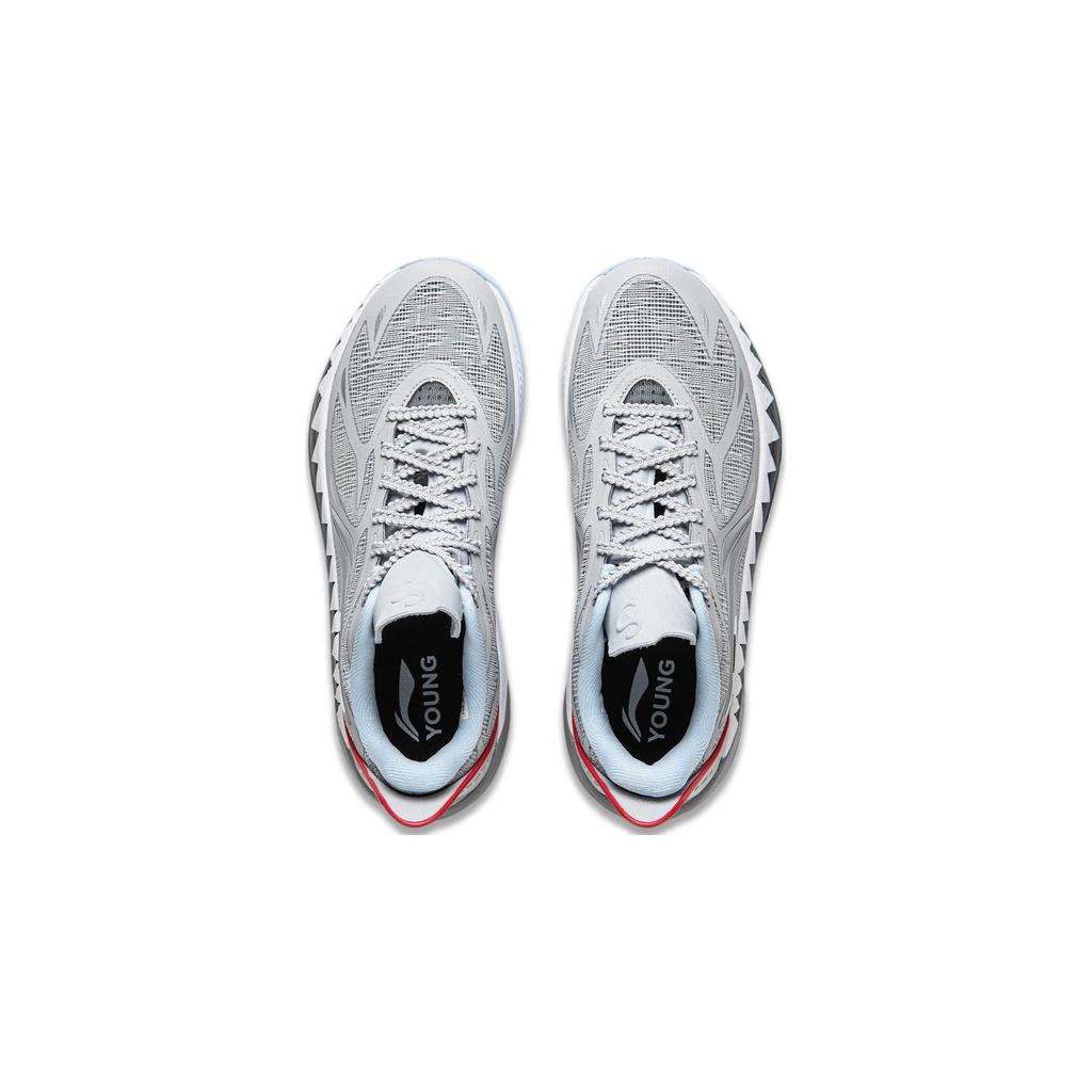 Li Ning Kids Sonic 12 Light Foam Ultra Fabric Lace-Up Non-Slip Wear-Resistant Breathable Low-Top Basketball Shoes Kids Basketball Shoes YKBU054-13