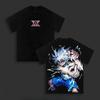 Killua Zoldyck Hunter X Hunter Manga T-shirt Vintage Washed Oversized T Shirt Men Women Short Sleeve Casual 100% Cotton Tee Tops