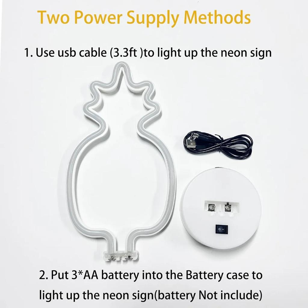 LED Table Lamp Cactus Vibrant Neon Lights Battery/USB Bedroom Birthday Wedding Christmas Tree Party Decoration Gifts for Boys