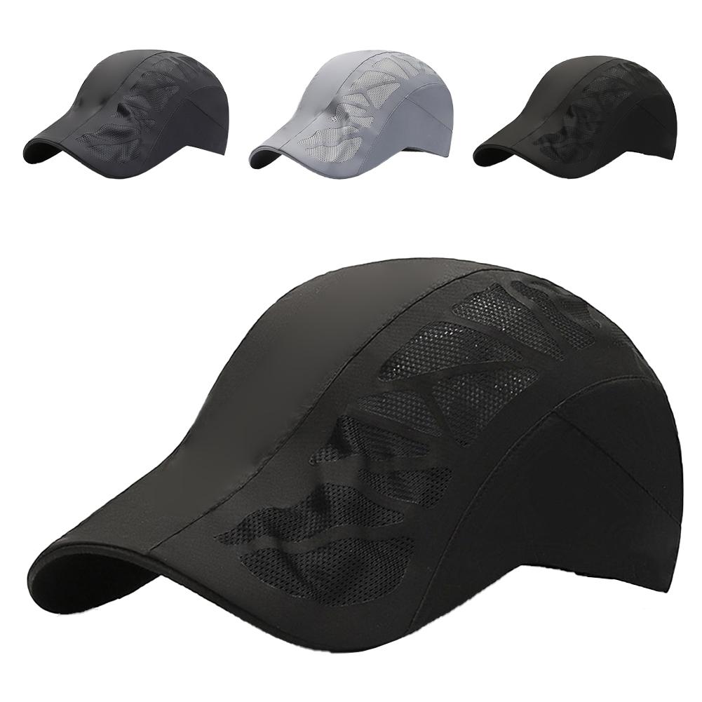 Men Women Sunscreen Cap Quick-Drying Adjustable Sun Protection Breathable Mesh Shade Multi-functional