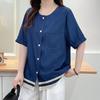 Navava Women Vintage Lace Short Sleeve Blouse Nb2748
