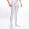 Herrenöl Glänzend Glatt Ganzkörperstrumpf Schrittloser Strumpfhose Leggings Strümpfe Elastischer Unterteil Hosen Nachtwäsche Club Sex Kleidung Verführen