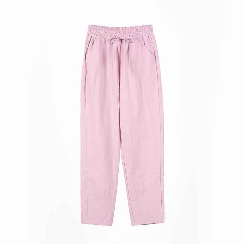 Women's Spring/Summer Cotton Casual Nine-Point Harem Pants