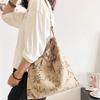 Retro Elegant Flower Women's Shoulder Bag Thin Cott Cloth Ladies Travel Shopping Bags Large Capacity Female Underarm Handbags