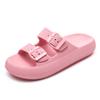 2024 Summer EVA Slippers Women Cloud Thick Platform Outdoor Soft Beach Sandals Women Slides Design Yellow Pink  Thickening