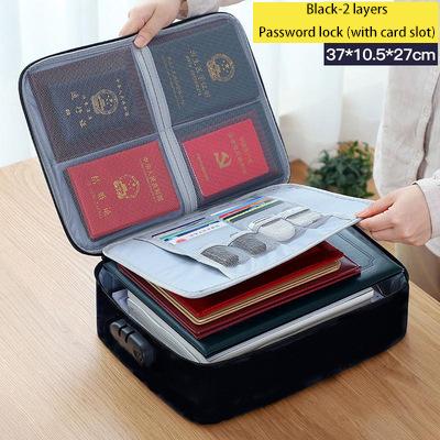 Document Storage Bag Organizer Files Folder Ticket Credit Card Certificates Handbag Home Office Organizer Accessories Supplies