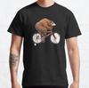 Bear On a Bike Vintage Gift Retro Classic T-Shirt S-3XL