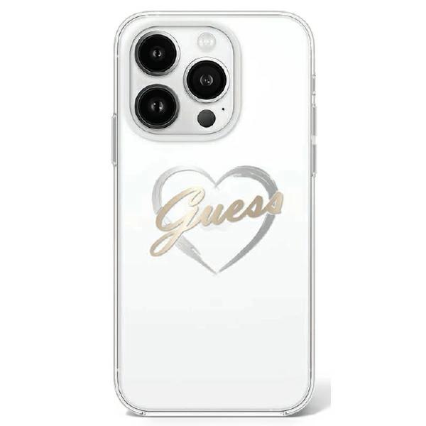 Guess Guhcp16Xhchgspt Iphone 16 Pro Max6.9 Przeźroczysty/Transparent Hardcase Iml Heart
