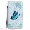 Elegante Portafoglio Colorato con Fiore Custodia per Telefono per Samsung Galaxy A27 5G SM-A276 A 27 Copertura in Pelle Flip Magnetica Carino Modello 3D Capa