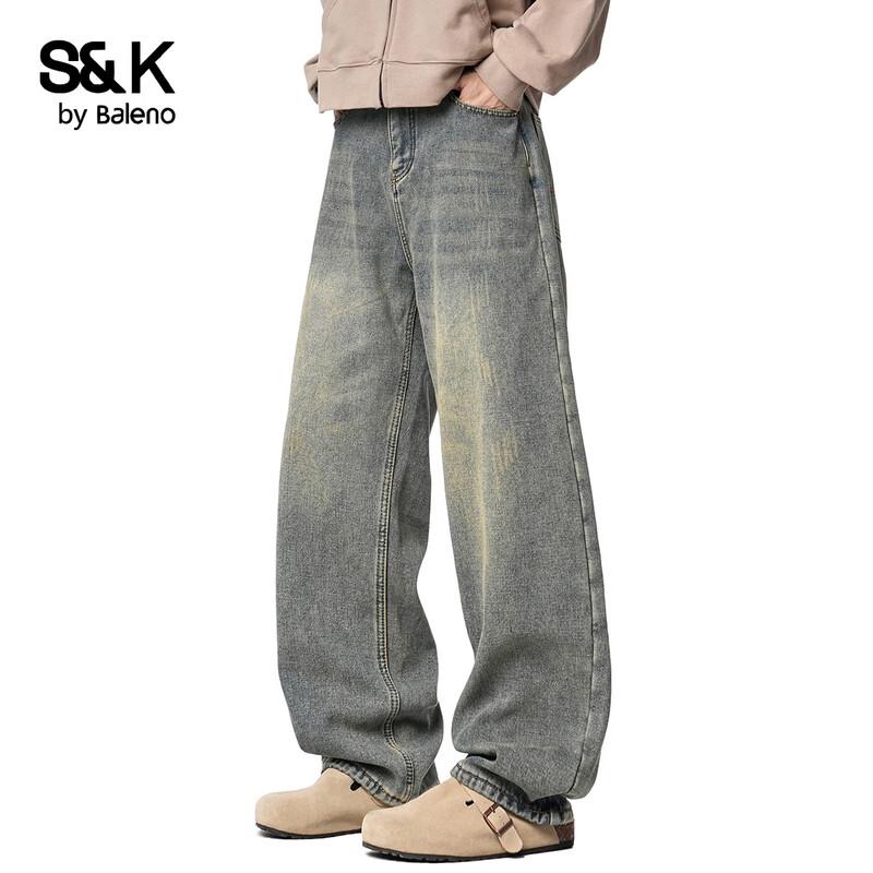 Baleno Men s S&K Series Loose Fit Straight Leg Jeans 2XL