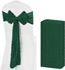 16Pcs Sage Green Wedding Chair Sashes  Chair Bow Designed Decorative Chair Sashes for Wedding Reception Party Hotel Decoration